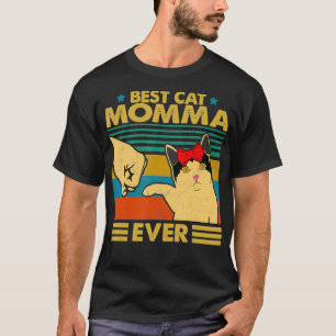 Vintage Best Cat Momma Ever T-Shirts Liebhaber Kat
