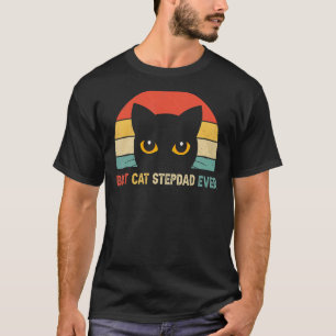 Vintage Best Cat Stiefvater Aller Zeiten  Katze T-Shirt