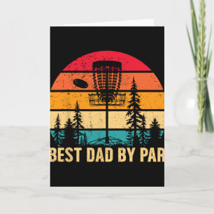 Vintage Best Dad By Par Disc Golf Vater Tag des Va Karte
