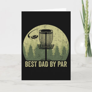 Vintage Best Dad By Par Vatertag Lustige Disc Go Karte