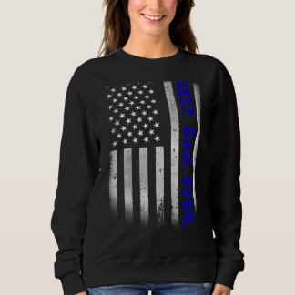 Vintage Best Dad Ever Amerikanische Flagge Distres Sweatshirt