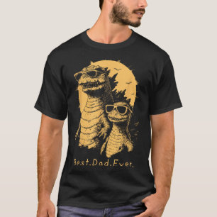 Vintage Best Dad Ever Monster Vätertag Männer T-Shirt