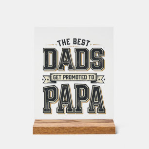 Vintage Best Dads zum Papa Shirt Design_1 Acrylschild