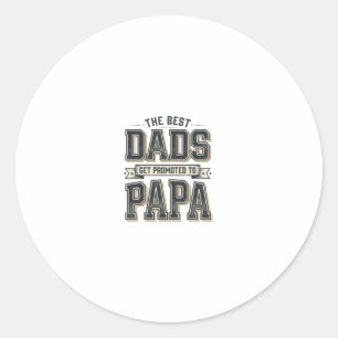 Vintage Best Dads zum Papa Shirt Design_1 Runder Aufkleber