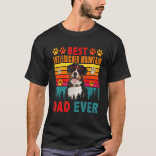 Vintage Best Entlebucher Mountain Dad Ever Dog Sun T-Shirt