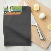 Vintage Best Golden Retriever Dad Dog Dad Geschirrtuch (Viertel Falte)