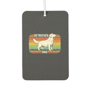 Vintage Best Golden Retriever Vater Hund Papa Autolufterfrischer