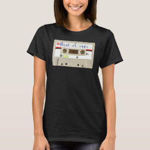 Vintage Best of 1981 Weiße Kassette T-Shirt