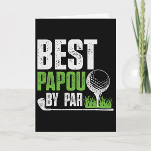 Vintage Best Papou By Par Geschenke zum Vatertag G Karte