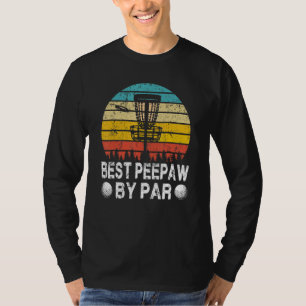 Vintage Best Peepaw von Par Disc Golf Golfer Vater T-Shirt