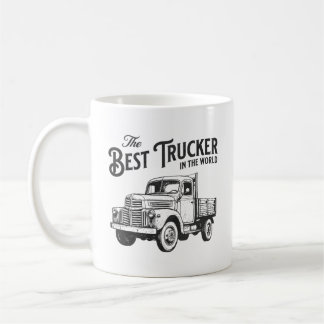 Vintage Best Trucker Tasse