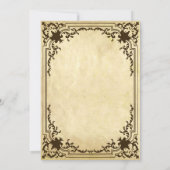 Vintage Bestätigung Antikes Pergament Religiös Einladung (Rückseite)