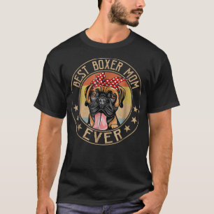 Vintage beste Boxer-Mama je Hund Lover Muttertag T-Shirt