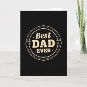 Vintage-Beste-Daddy-aller-Zeiten-Karte – Retro-Vat Karte