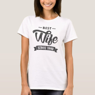 Vintage beste Ehefrau seit 1992 T-Shirt
