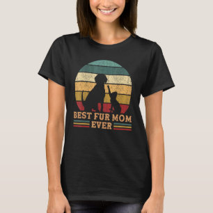 Vintage Beste Fell-Mama Aller Zeiten Lustige Katze T-Shirt