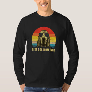 Vintage Beste Hundemutter überhaupt Bloodhound T-Shirt