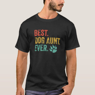 Vintage Beste Hundetante je Retro Hunde Mama über  T-Shirt