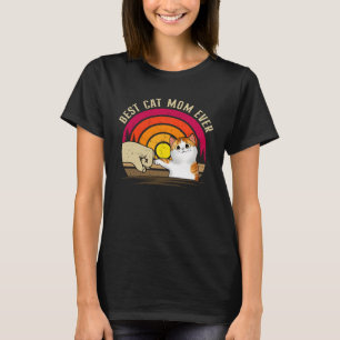 Vintage beste Katzenmutter überhaupt Katzenfrauen T-Shirt