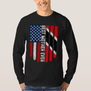 Vintage beste Mutter je amerikanischer Trinidad un T-Shirt