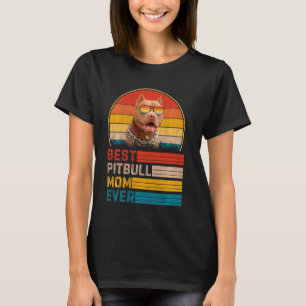Vintage beste Pitbuli-Mama je Mutter S-Tag T-Shirt