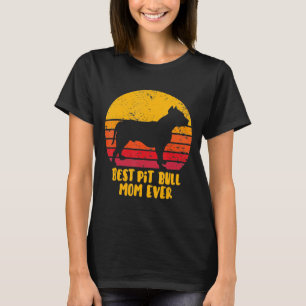 Vintage beste Pitbulle-Mama je für Mutter T-Shirt
