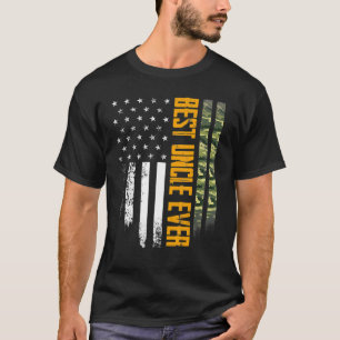 Vintage Beste pro Camouflage Amerikanische Flagge  T-Shirt