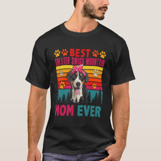 Vintage Beste Schweizer Mama Alpen Hund H T-Shirt