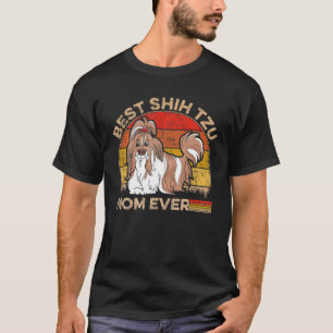 Vintage Beste Shih Tzu Mama Aller Zeiten Hundemama T-Shirt
