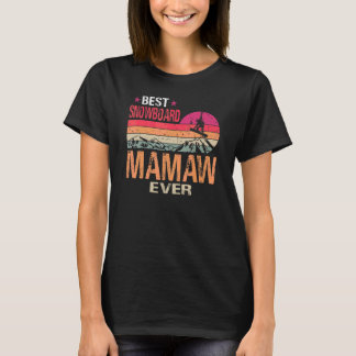 Vintage Beste Snowboard Mamaw Ever zum Vatertag T-Shirt