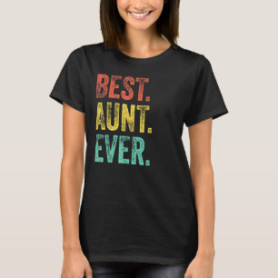 Vintage Beste Tante je Retro Tante Mama Mutter Di T-Shirt