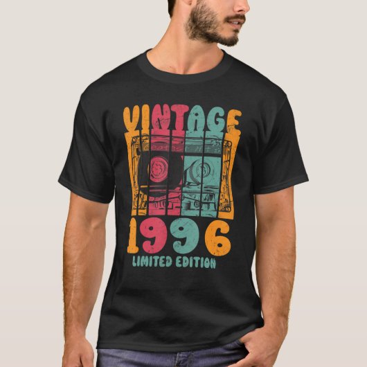 Vintage Beste Treffer 1996 Retro Birthday T-Shirt (Vorderseite)