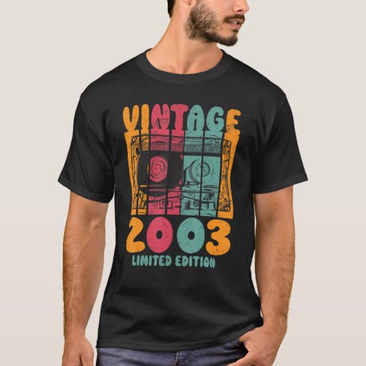 Vintage Beste Treffer 2003 Retro Birthday T-Shirt (Vorderseite)