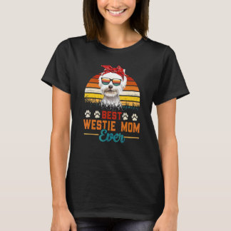 Vintage Beste Westie-Mama Aller Zeiten West Highla T-Shirt
