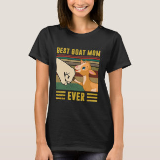 Vintage Beste Ziegenmutter Aller Zeiten Lustige Zi T-Shirt