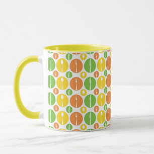 Vintage-Besteck-Muster Tasse