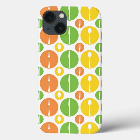 Vintage-Besteckmuster Case-Mate iPhone Hülle (Rückseite)