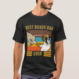 Vintage Bester Boxer-Vater Aller Zeiten Hunde Lieb T-Shirt