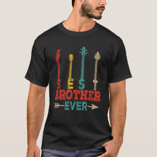 Vintage-Bester-Bruder-Costüm-Gitarrist-Musiker T-Shirt