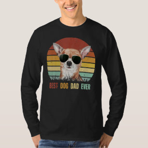 Vintage Bester Chihuahua-Hundepapa Aller Zeiten T-Shirt