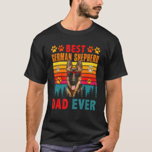 Vintage Bester Deutscher Schäferhund Dad Ever Süße T-Shirt