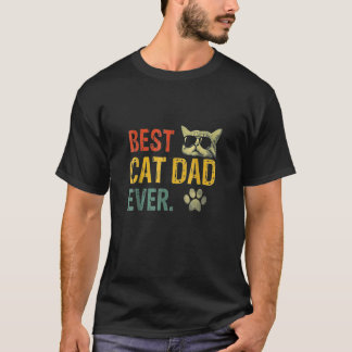 Vintage Bester Katzenpapa Aller Katzenpapi Vaterta T-Shirt