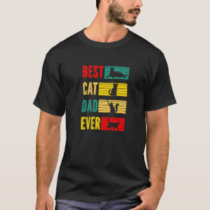 Vintage Bester Katzenpapa Aller Zeiten Katze Män T-Shirt