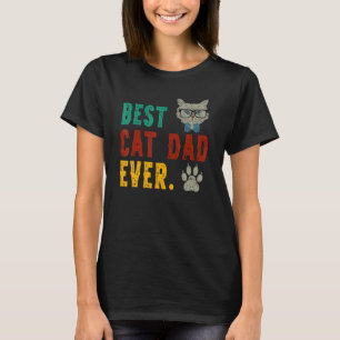 Vintage Bester Katzenvater Aller Zeiten Cat Daddy  T-Shirt
