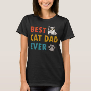 Vintage Bester Katzenvater Aller Zeiten Cat Daddy T-Shirt