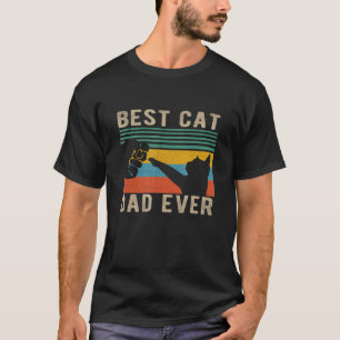 Vintage Bester Katzenvater Aller Zeiten Katzenpa T-Shirt
