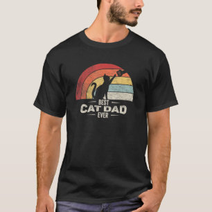 Vintage Bester Katzenvater Aller Zeiten Katzenpap T-Shirt