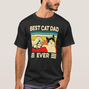 Vintage Bester Katzenvater Aller Zeiten  Katzenpap T-Shirt