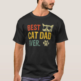 Vintage Bester Katzenvater Aller Zeiten Katzenpap T-Shirt
