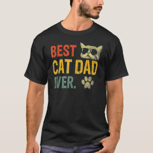 Vintage Bester Katzenvater Aller Zeiten Katzenpapa T-Shirt